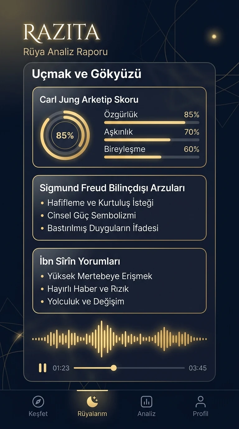Türkçe Razita Rüya Analiz Raporu Mobil Ekran Görüntüsü
